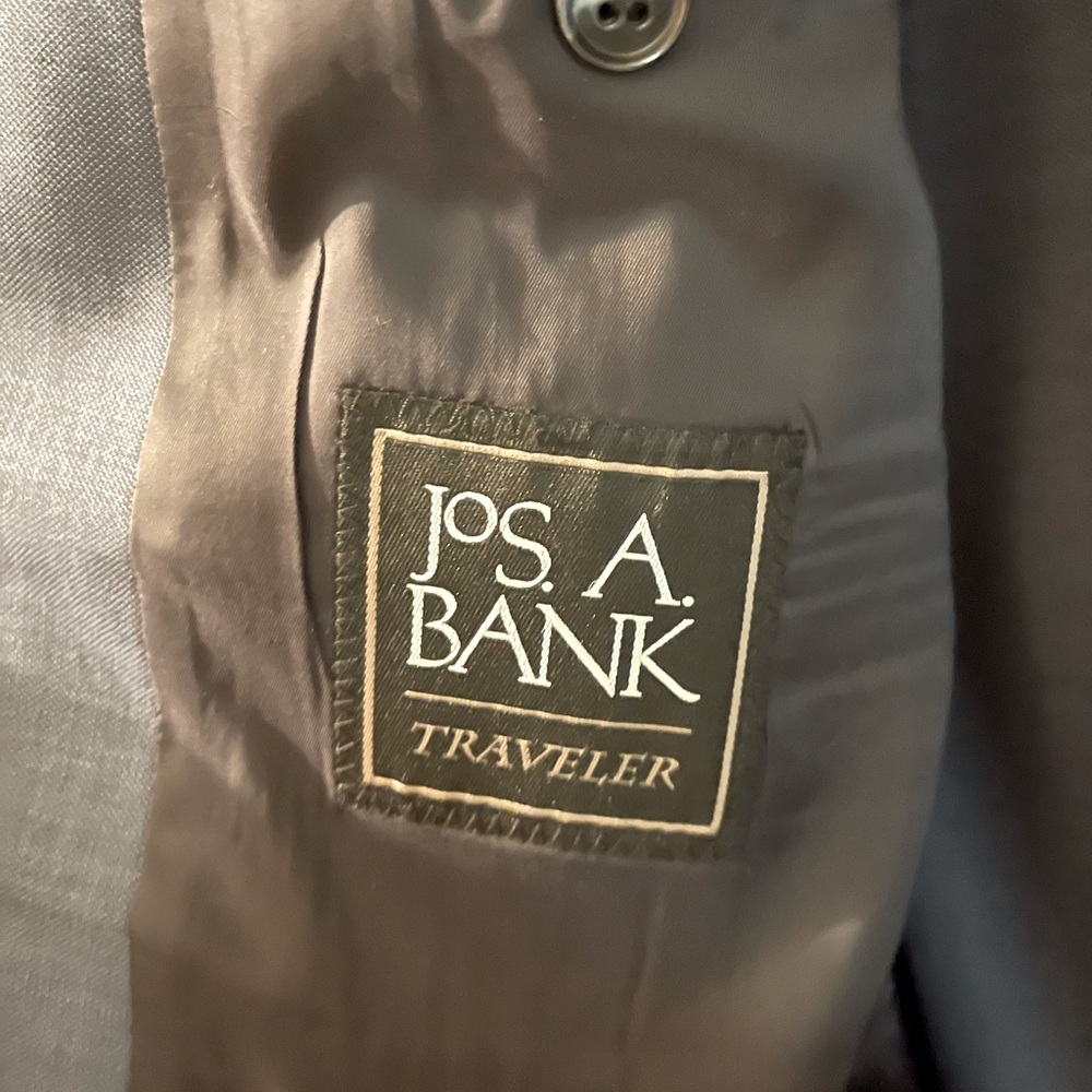 Royal Blue suit; 100% wool; Jos A Banks